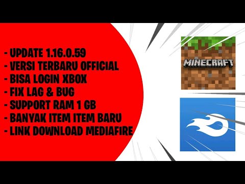 MINECRAFT TERBARU VERSI 1.16.0.59 BISA LOGIN XBOX,FIX LAG & BUG - YouTube