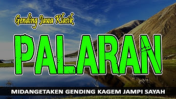 Gending Jawa Klasik Palaran Nyamleng Kagem Jampi Sayah ~ Gending Paling Cocok Kagem Pengantar Tidur