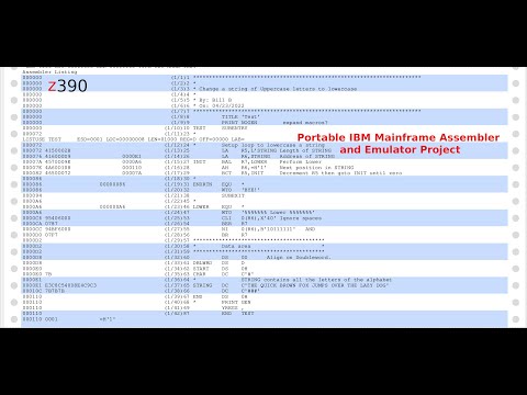 Z390 Portable Mainframe Assembler and Emulator