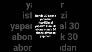 kural: 30 abone olmak