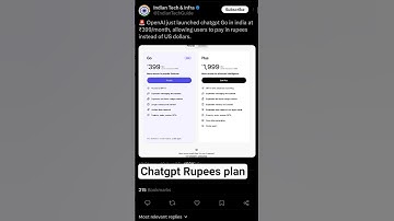 OpenAI just launched chatgpt Go in india, allowing users to pay in rupees instead of US dollars #ai
