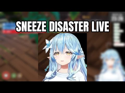 Lamy Sneezes Mid-Game and Has to Blow Her Nose on Stream | Yukihana Lamy
