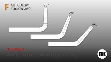 Fusion 360: How to create Winglets (Wingtip) for airplanes #2