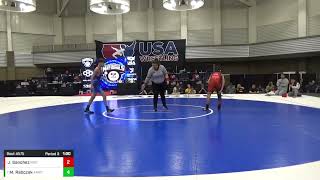 Jaxon Sanchez  vs Maddux Rabczak: 2025 Kids Folkstyle Nationals: 14U 92 Ibs Finals