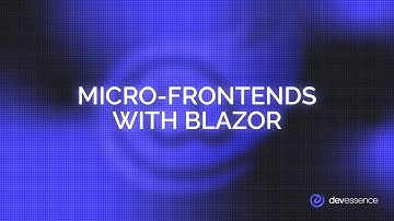Micro-Frontends with #Blazor