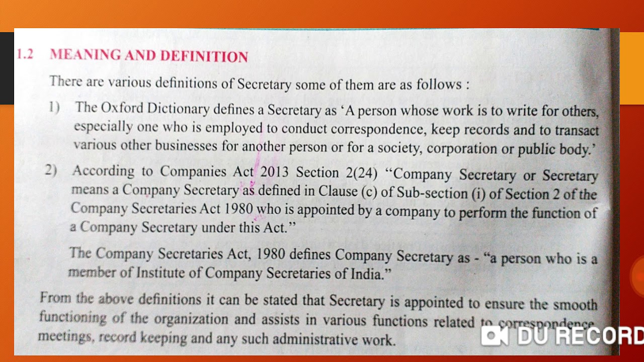 features of secretary # 11 com