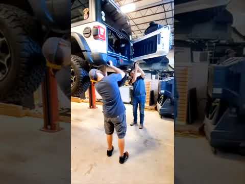 Replacing #bumper on #jeep #wrangler Start To Finish At Hawkes Outdoors