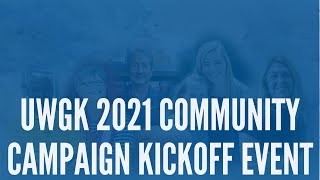 UWGK Community Kickoff Event