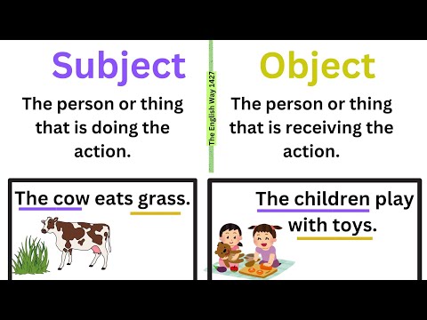 Subject Vs Object 🤔| What's the difference? | Learn with examples 📚