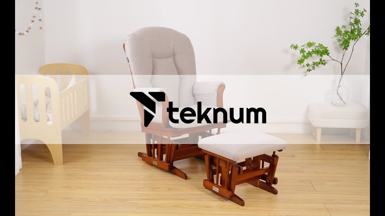 Teknum Deluxe Gliding Chair with Ottoman Set