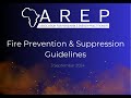 AREP | Fire Prevention & Suppression Guidelines Meeting 1 | 3 Sept 2024