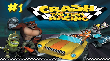 Crash Tag Team Racing - Walkthrough - Part 1 -  Welcome to Auto Racing Themepark