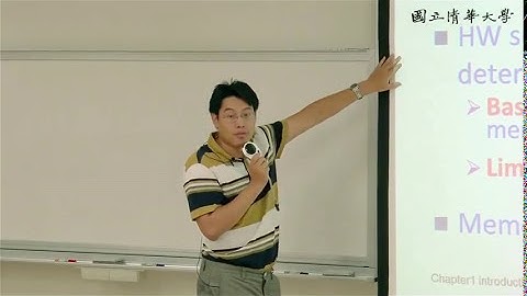 周志遠作業系統 Ch1: Introduction (F): Hardware Protection