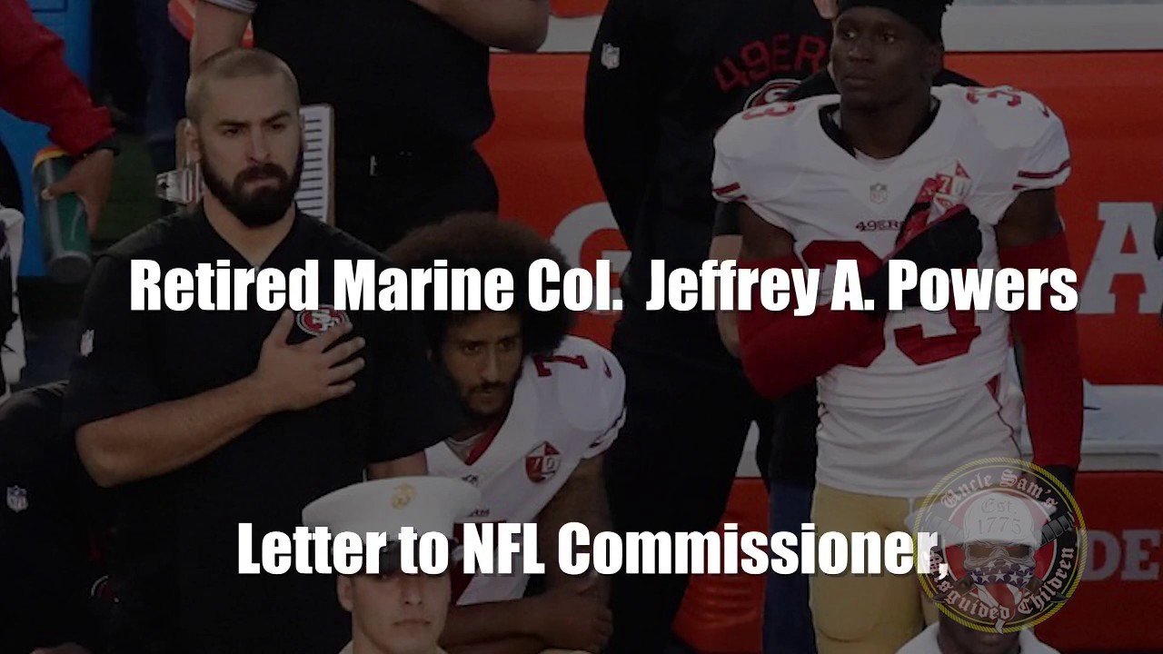 retired marine col jeffrey a powers letter to the nfl youtube marines letter to nfl