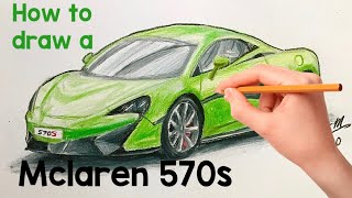 How To Draw a Mclaren 570s