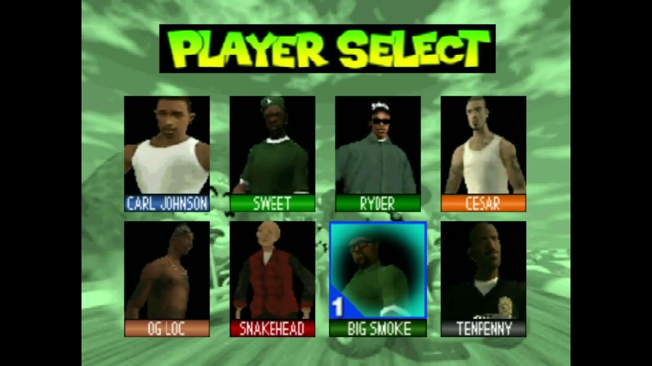 MARIO KART SAN ANDREAS - GAMEPLAY WITH ALL CHARACTERS
