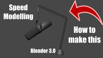 HOW to make this MICROPHONE in BLENDER 3.0 | Speed Modelling