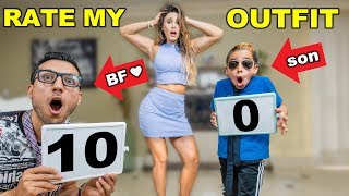 My SON and BOYFRIEND REACTS To My OUTFITS! | The Royalty Family