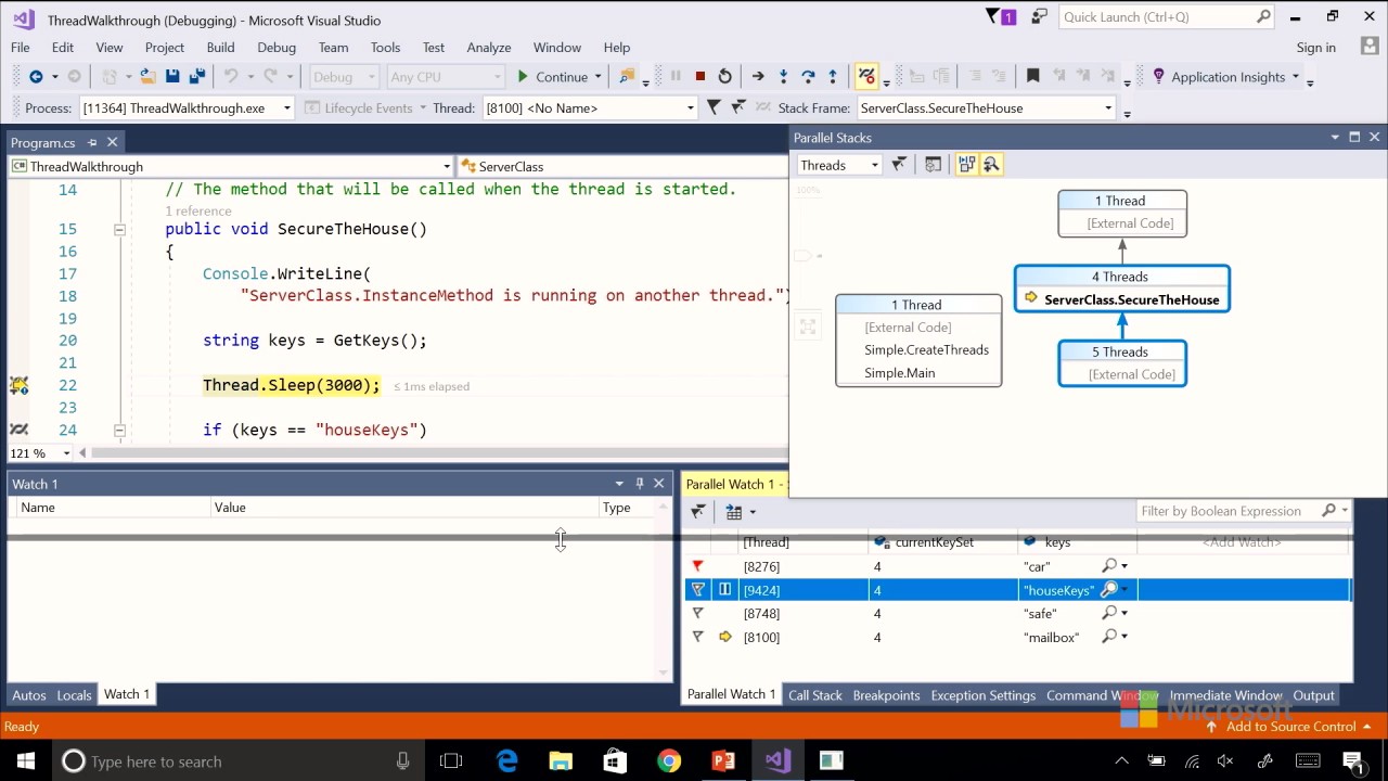 11 Debugging Multi Threaded Apps in Visual Studio 2017 - YouTube