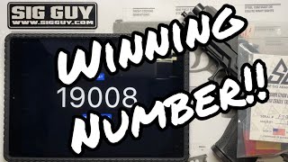 October P320 XTEN Giveaway Drawing Video!!!