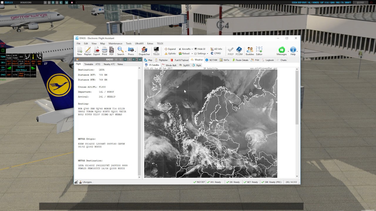 FlightSimLB Checklists FlightPreparation (X-Plane A320 124thATC JARDesign EFASS)
