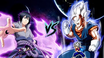 Sasuke Indra (OmHy) VS Vegito V2 (all form) in Jump Force Mugen