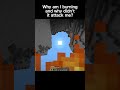 Burning In Sunlight #minecraft #shorts