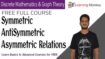 Symmetric AntiSymmetric Asymmetric Relations || Lesson 59 || Discrete Math & Graph Theory ||