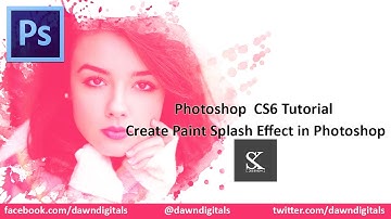 Photoshop Tutorial  - Create Paint Splash Effect in Photoshop CS6
