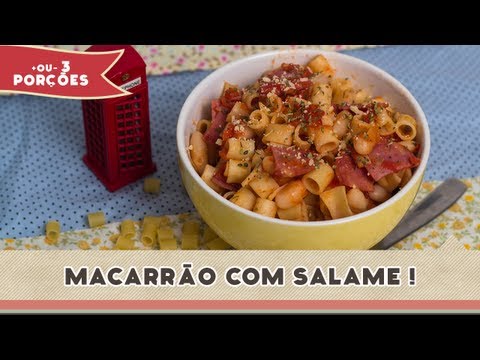 Macarrão com Salame - Receitas de Minuto #113