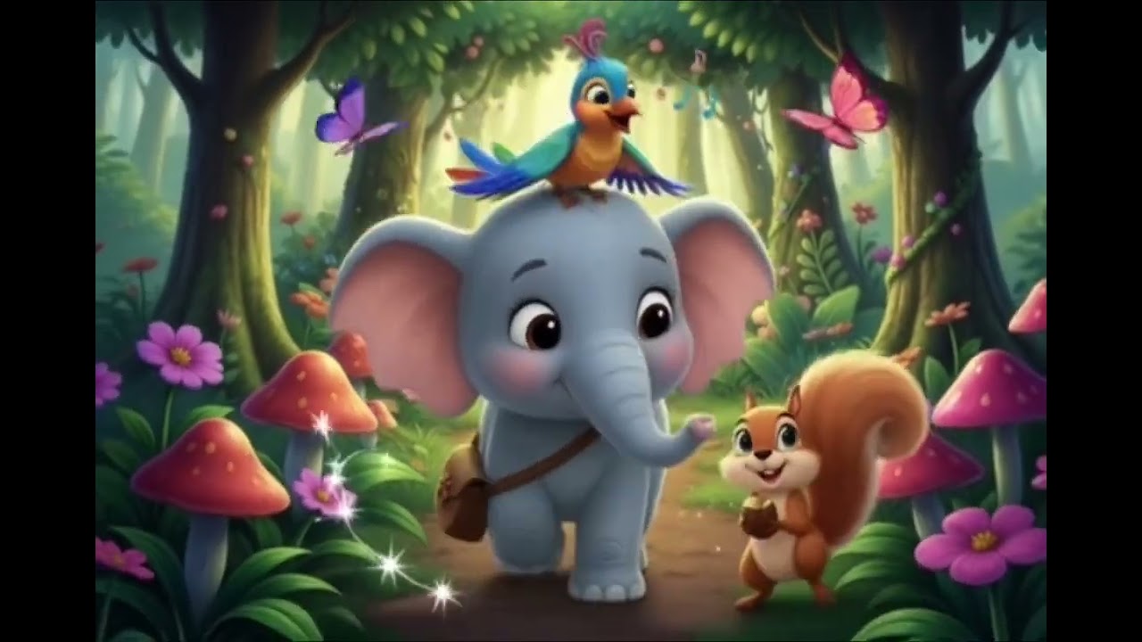 Ellie’s New Friends 🐘🐿️🦜