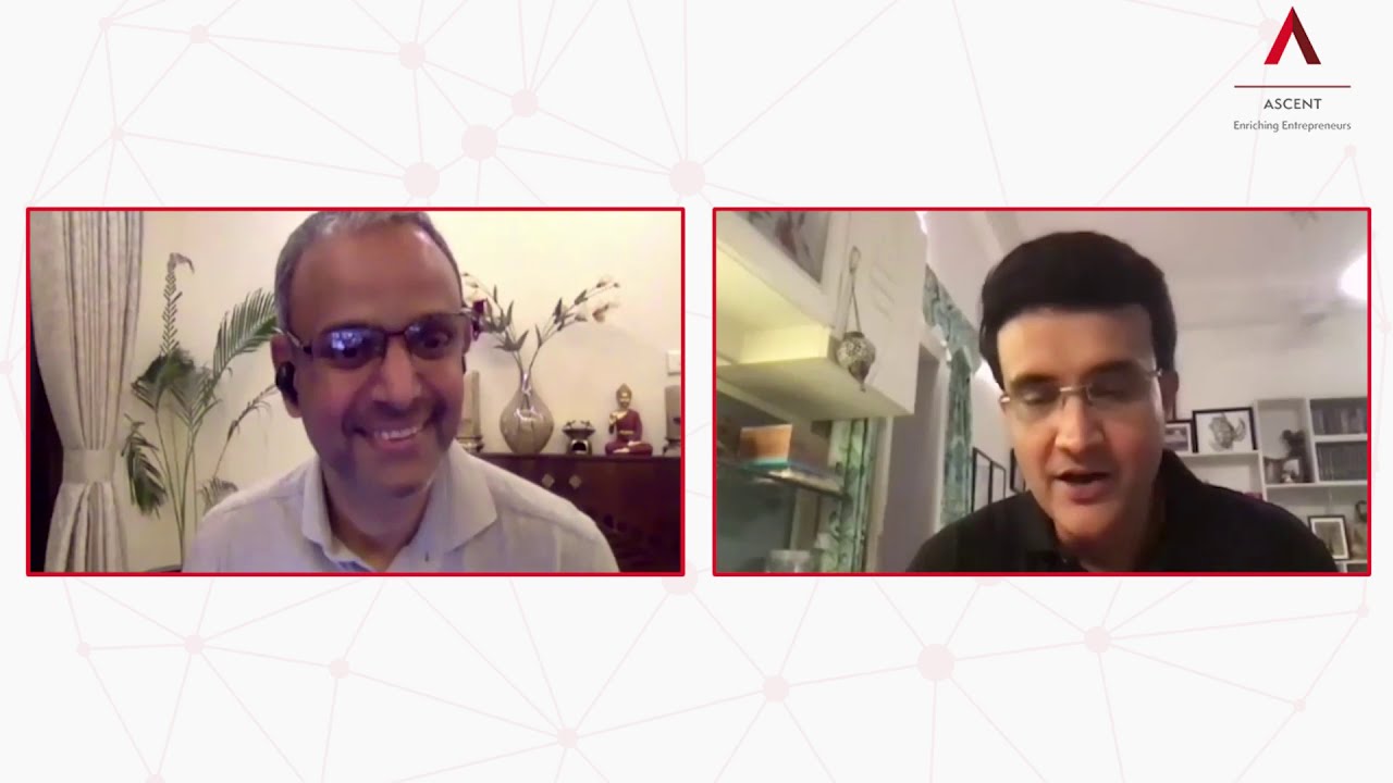 Cultivating a Winning Mindset | Sourav Ganguly and Sundar Raman | ASCENT eConclave 2020