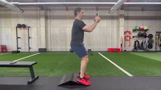 Heels Elevated Oscillatory Goblet Squats