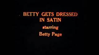 Betty Page Dressed in Satin | Vintage Glamour Film | AI Colorized