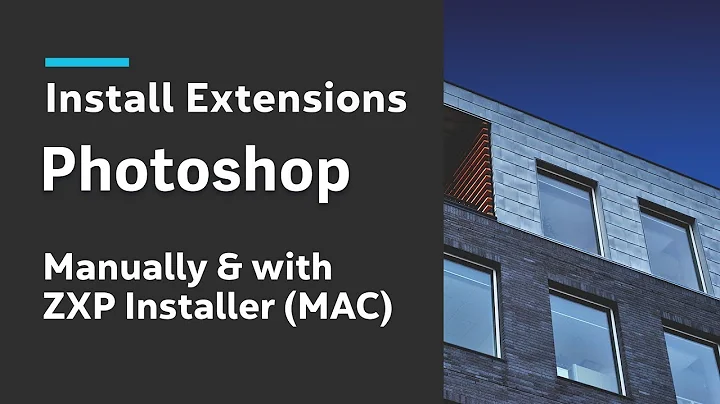 Install Photoshop Extensions manually and using ZXPInstaller on MAC
