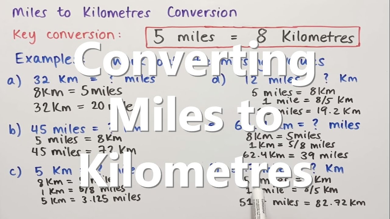 Which function converts miles to kilometers