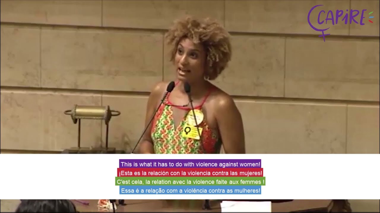 (EN/ES/FR/PT)  Marielle Franco - Discurso/Discours/Speech - 8/3/2018