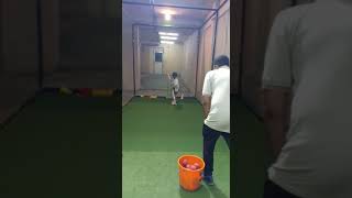 Cut shot drills for power and timing for youngsters/Rolling the wrist and cutting the ball hard.