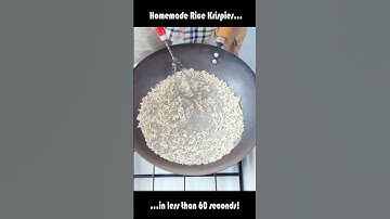 Homemade Rice Krispies in less than a minute!  #shorts #ricekrispies #puffedrice #viralvideo