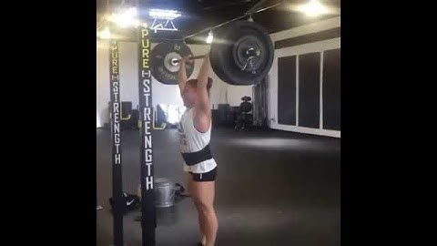 Emily Bridgers PRs power clean and push jerk