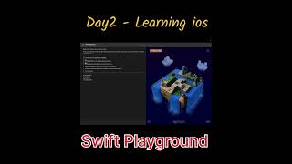 Day 2 of learning ios app development through swift playground #iosappdevelopment #iosapp