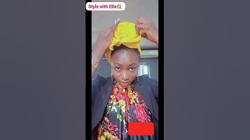 🎀 and🌹 GELE TUTORIAL, Detailed TUTORIAL on my channel #subscribetomychannel #gele #shorts #headwrap