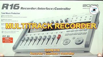 Multitrack Recorder Zoom R16 (Recorder : Interface : Controller) : Unboxing.