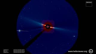 AIA 211, LASCO C2/C3 (2018-02-06 07:30:46 - 2018-02-09 18:41:34 UTC)