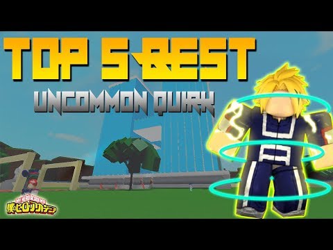 Ranking Top 5 Best Uncommon Quirks In Boku No Roblox Remastered Roblox Youtube - what is the best quirk in boku no roblox remastered
