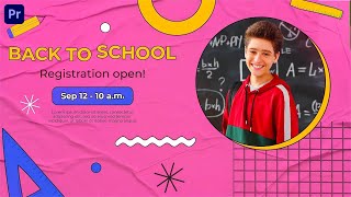 Back To School Slideshow Premiere Pro Template