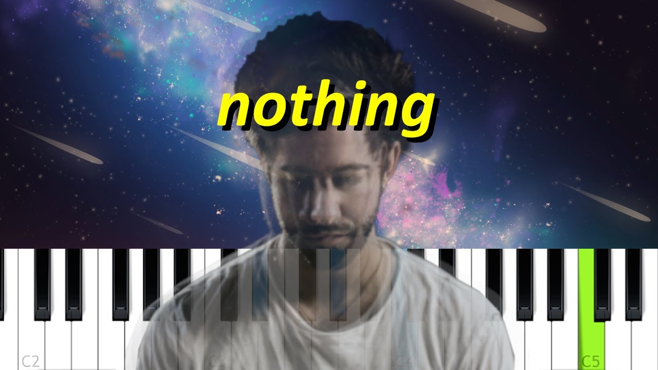 Bruno Major Nothing (Piano tutorial) YouTube