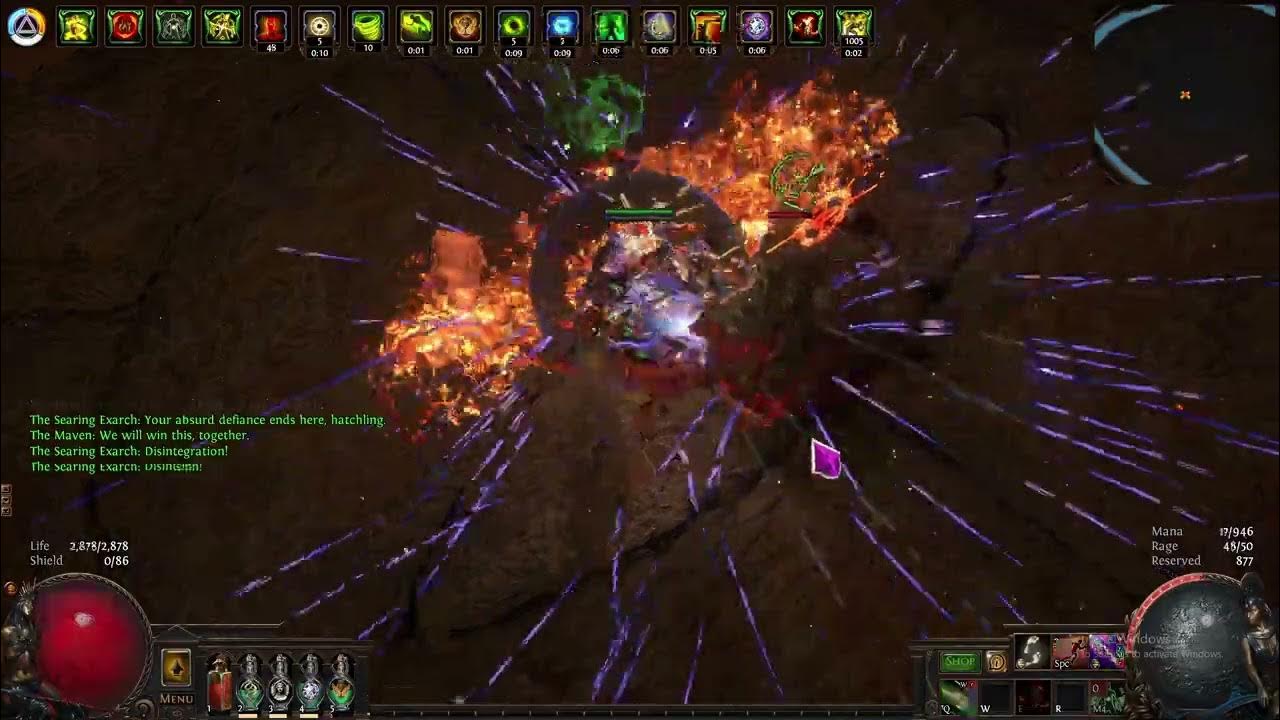 3.21 PoE Lightning Arrow Deadeye Searing Exarch Showcase YouTube