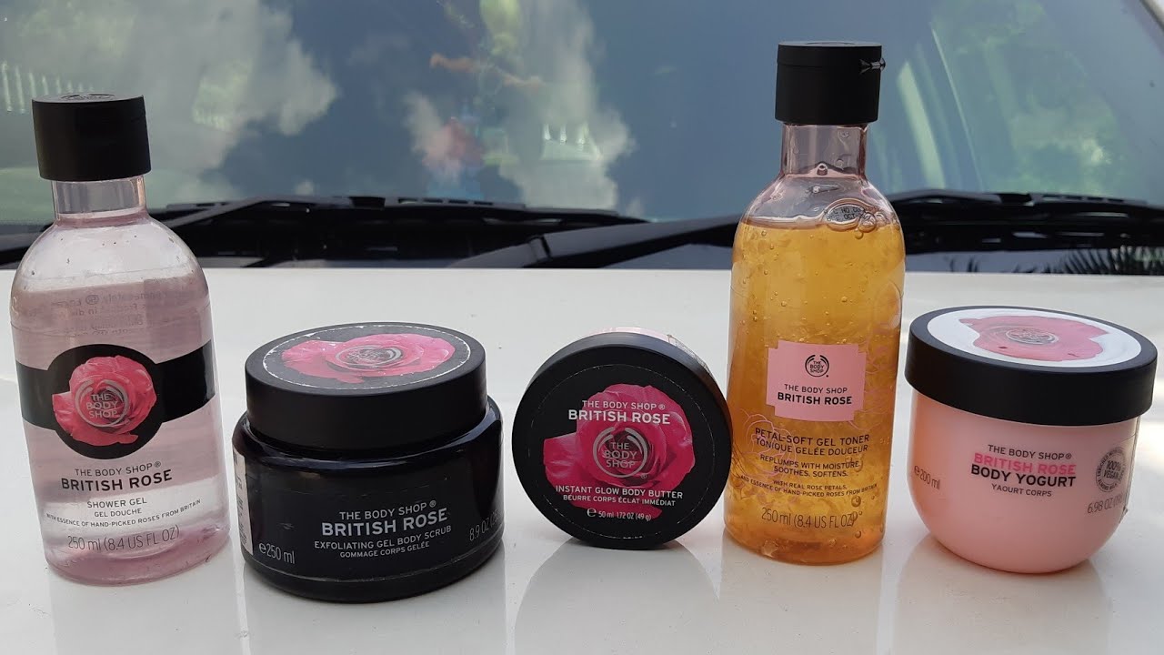 Top 5 bridal skin care products from the body shop British rose range