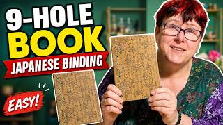 Japanese Book Binding for Beginners | 9-Hole Notebook Stitching Pattern